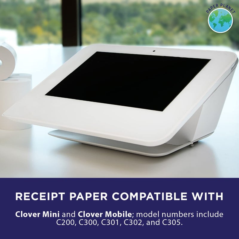 PaperPlanet Thermal Paper for Clover Mini by Paper Planet | C200, C300, C301, C302, C305 | 24 Rolls - Image 3